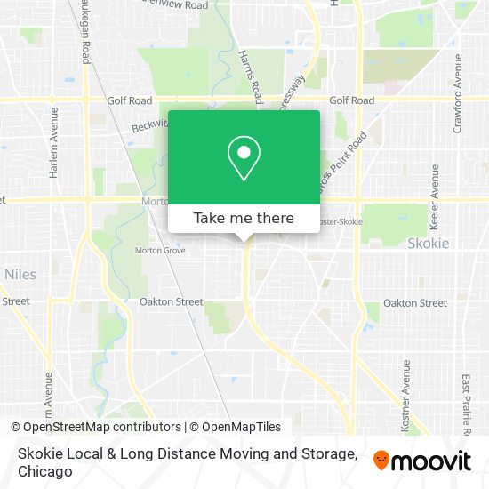 Mapa de Skokie Local & Long Distance Moving and Storage
