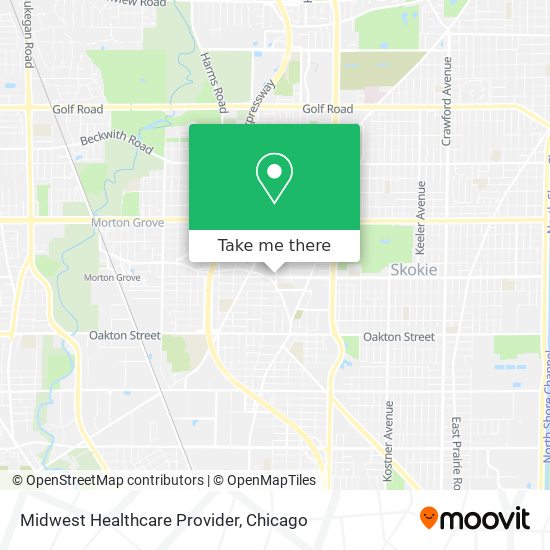 Midwest Healthcare Provider map