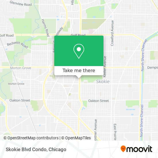 Skokie Blvd Condo map