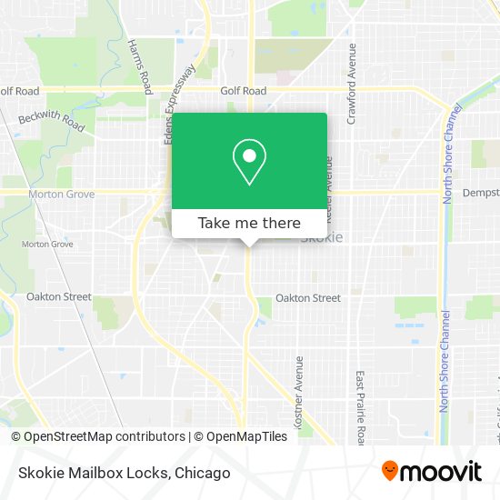 Mapa de Skokie Mailbox Locks