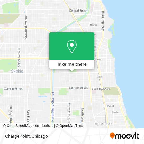 Mapa de ChargePoint