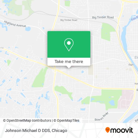 Johnson Michael D DDS map