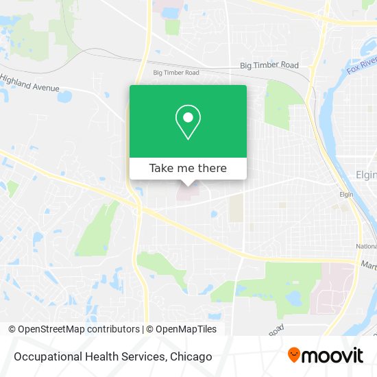Occupational Health Services map