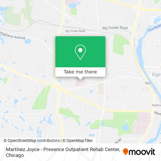 Martinez Joyce - Presence Outpatient Rehab Center map