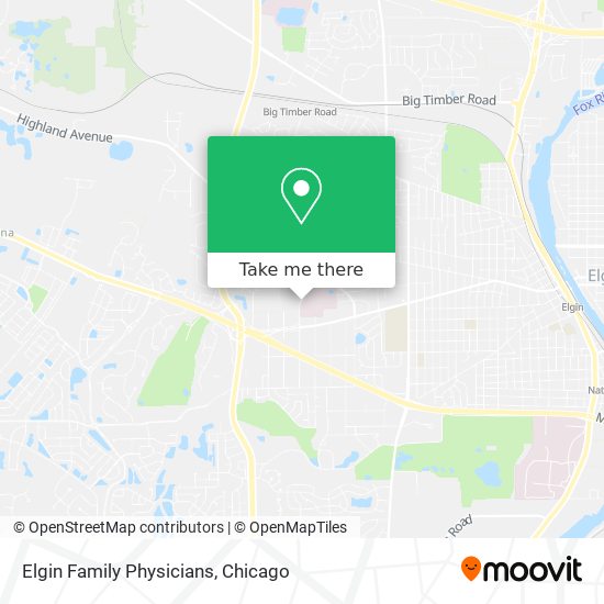 Elgin Family Physicians map