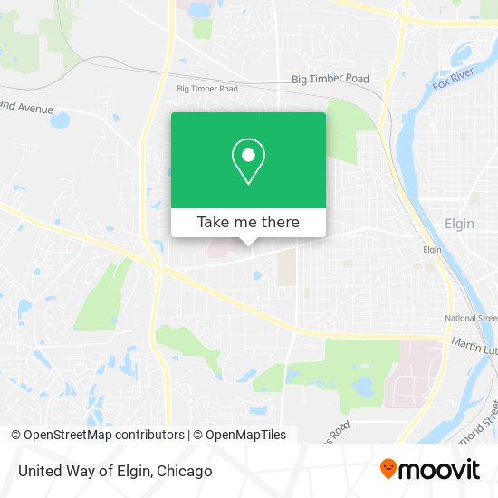 United Way of Elgin map