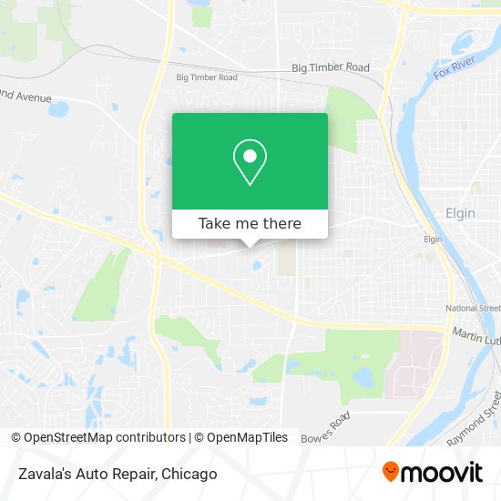 Mapa de Zavala's Auto Repair