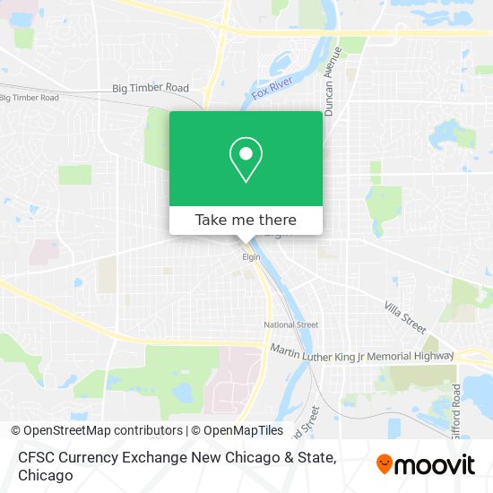 Mapa de CFSC Currency Exchange New Chicago & State