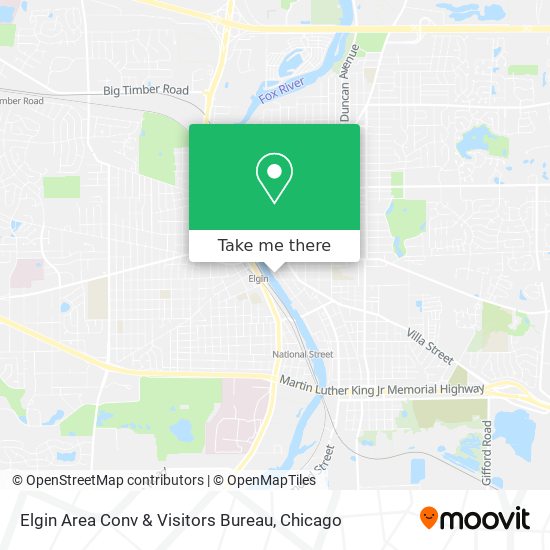 Elgin Area Conv & Visitors Bureau map