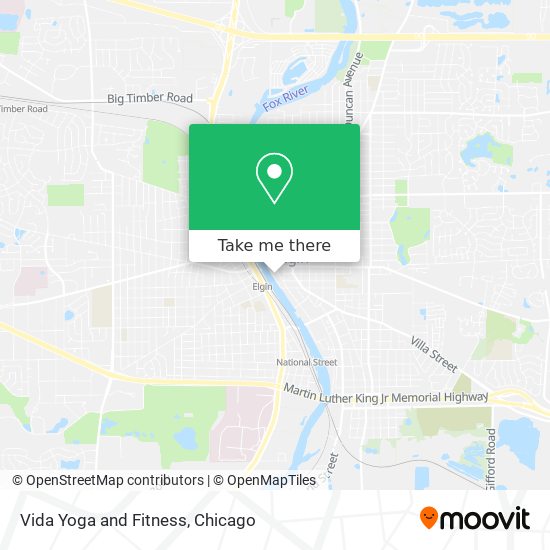 Vida Yoga and Fitness map