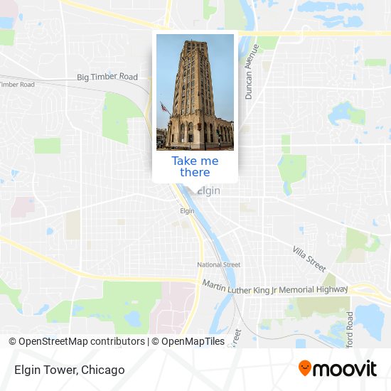 Mapa de Elgin Tower