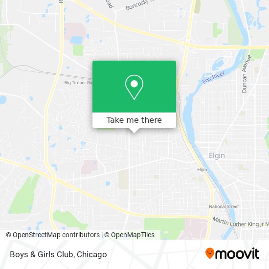 Boys & Girls Club map