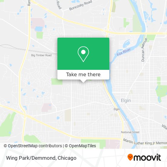 Wing Park/Demmond map