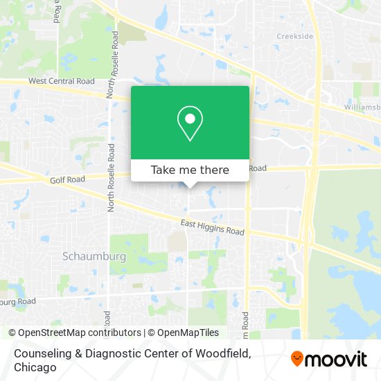 Counseling & Diagnostic Center of Woodfield map