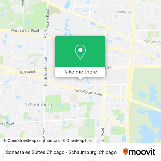 Mapa de Sonesta es Suites Chicago - Schaumburg