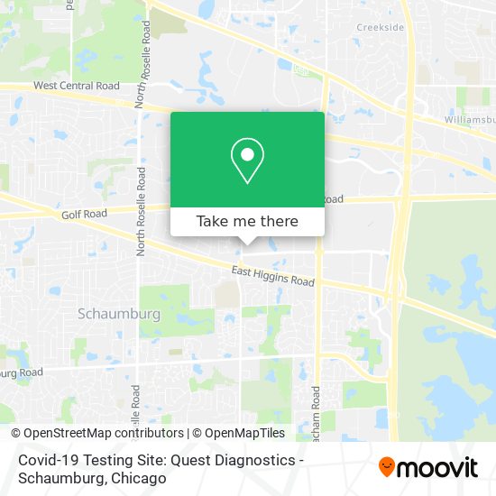 Covid-19 Testing Site: Quest Diagnostics - Schaumburg map