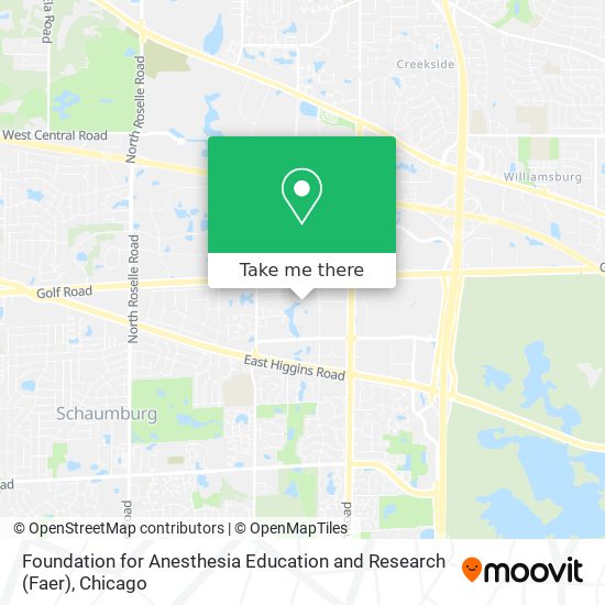 Foundation for Anesthesia Education and Research (Faer) map