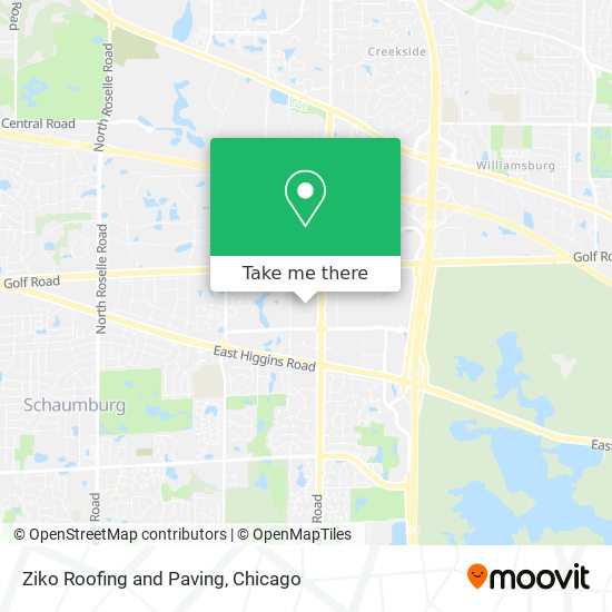 Ziko Roofing and Paving map