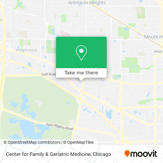 Center for Family & Geriatric Medicine map