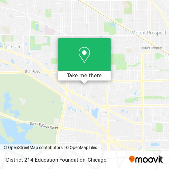 District 214 Education Foundation map