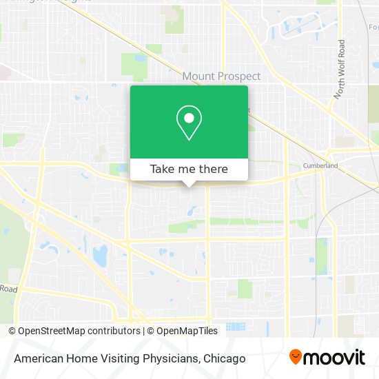 American Home Visiting Physicians map