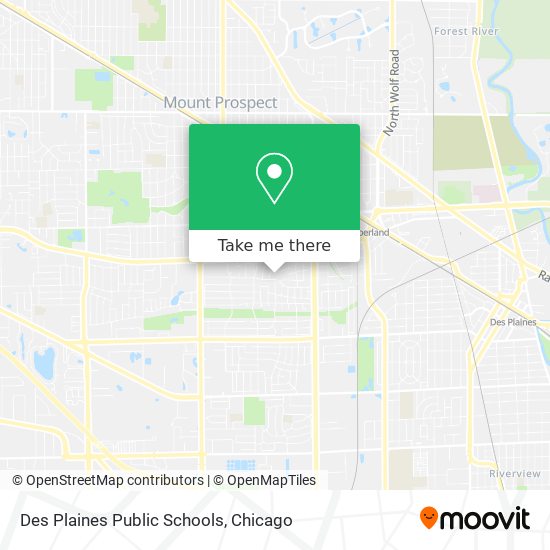 Des Plaines Public Schools map