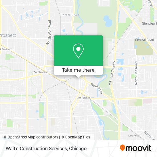 Mapa de Walt's Construction Services