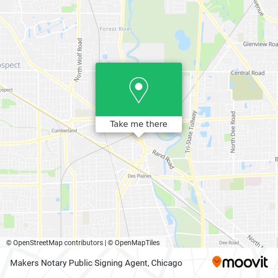 Mapa de Makers Notary Public Signing Agent