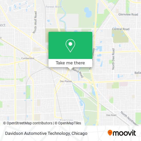 Davidson Automotive Technology map