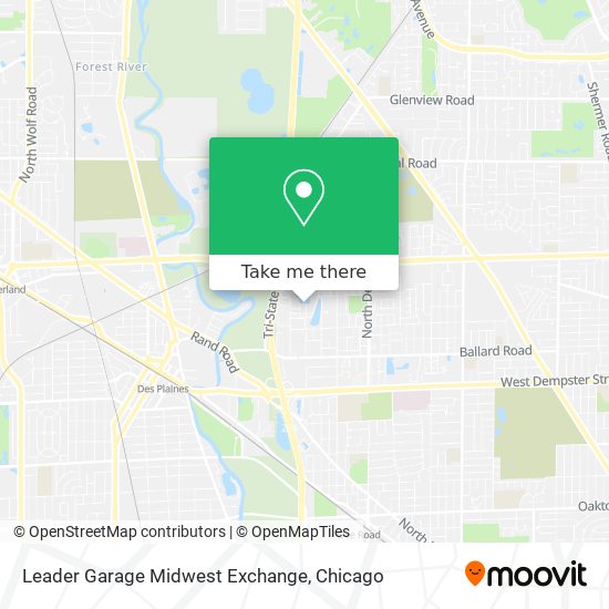 Mapa de Leader Garage Midwest Exchange