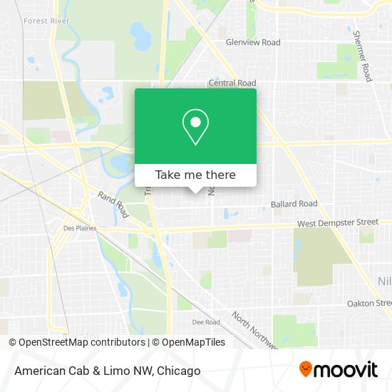 Mapa de American Cab & Limo NW