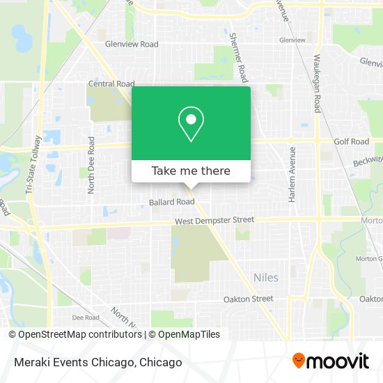 Meraki Events Chicago map