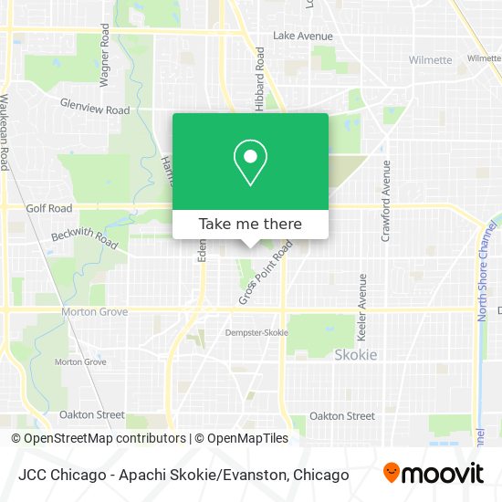 Mapa de JCC Chicago - Apachi Skokie / Evanston