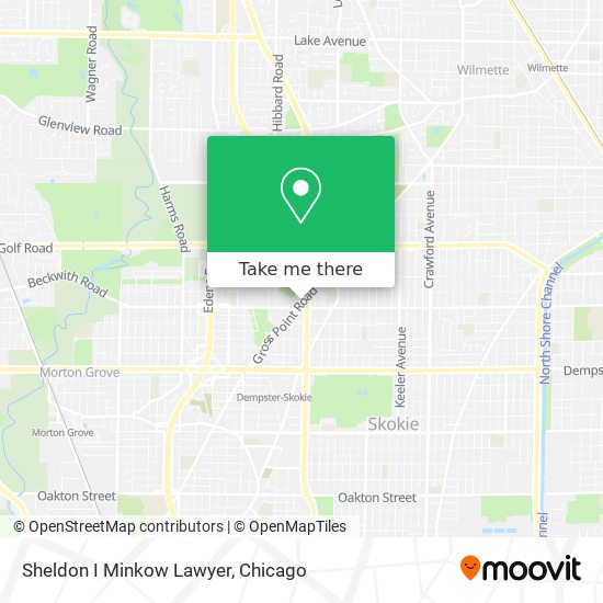 Sheldon I Minkow Lawyer map