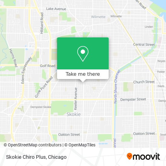 Skokie Chiro Plus map