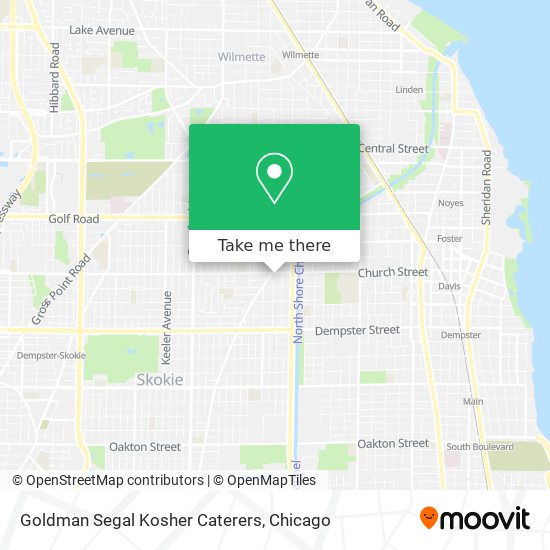 Goldman Segal Kosher Caterers map