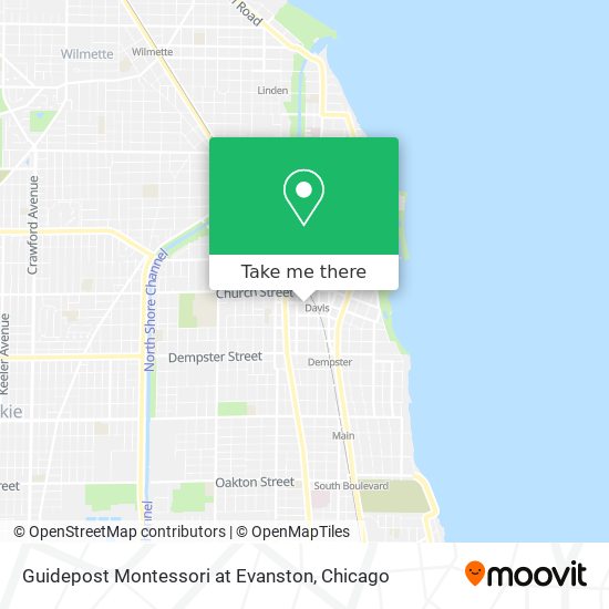 Mapa de Guidepost Montessori at Evanston