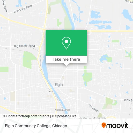 Elgin Community College map