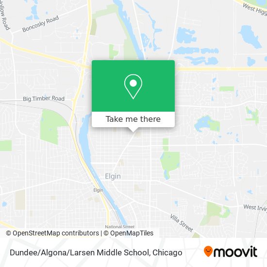 Mapa de Dundee / Algona / Larsen Middle School