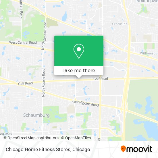 Mapa de Chicago Home Fitness Stores