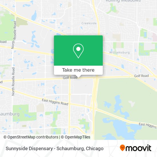 Sunnyside Dispensary - Schaumburg map