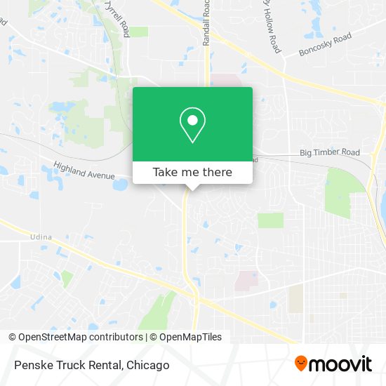 Penske Truck Rental map