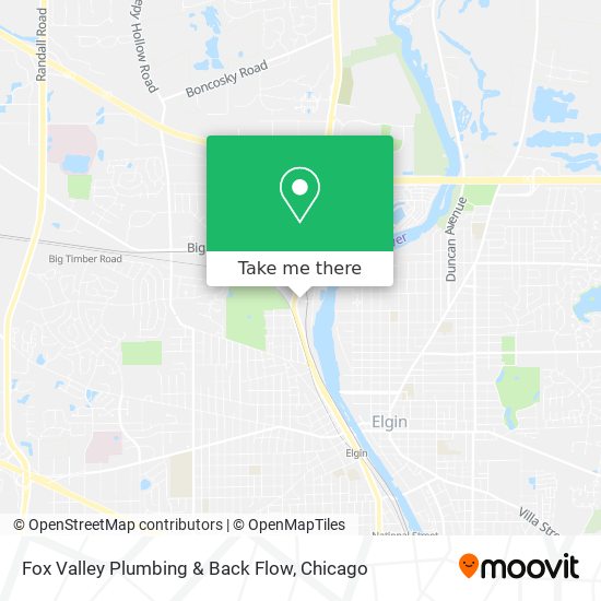 Fox Valley Plumbing & Back Flow map