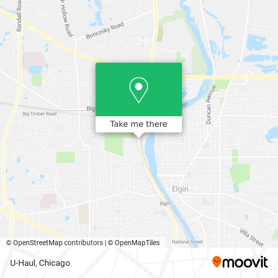 U-Haul map