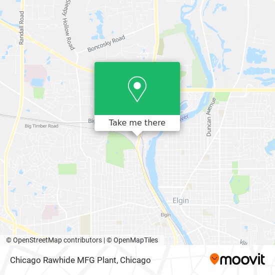 Mapa de Chicago Rawhide MFG Plant