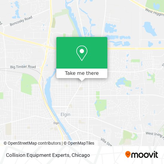 Collision Equipment Experts map