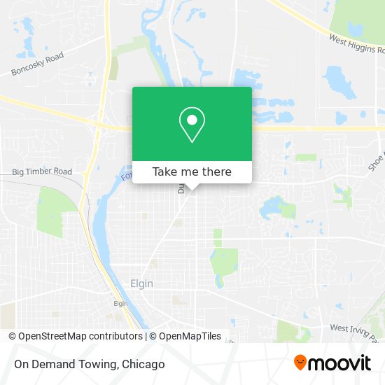 On Demand Towing map