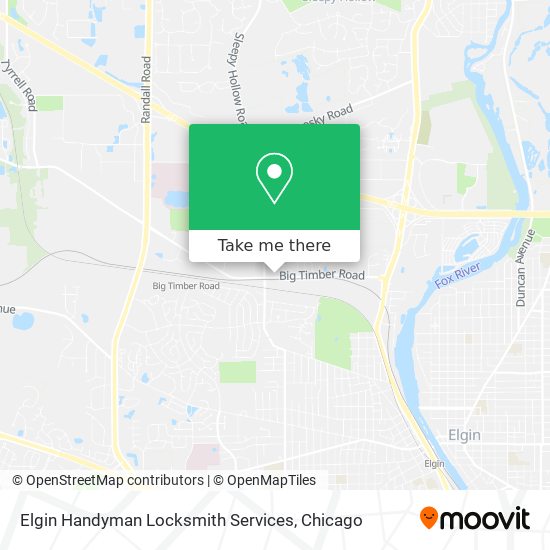 Mapa de Elgin Handyman Locksmith Services