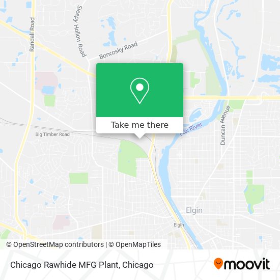 Chicago Rawhide MFG Plant map