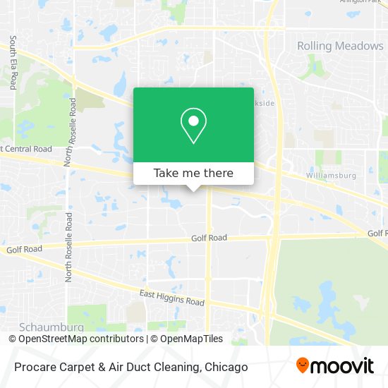 Procare Carpet & Air Duct Cleaning map